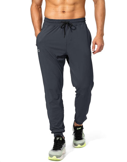 G Gradual Men's Sweatpants with Zipper Pockets Athletic Pants Traning Track Pants Joggers for Men Soccer, Running, Workout(Grey,M)