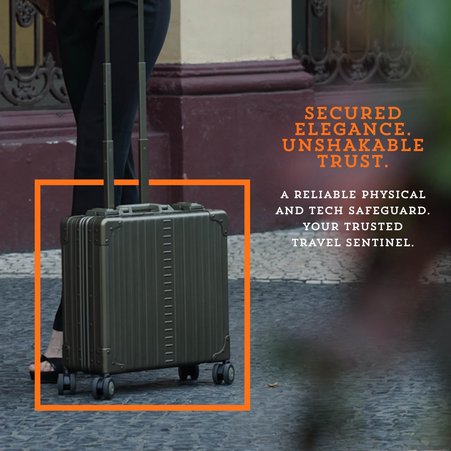 All Aluminum Lightweight 17" Deluxe Rolling Laptop Catalog Case for Men and Women | Vertical Opening Carry-On Bag with TSA Locks & Aircraft-Grade Aluminum Frame - Optimal Travel Companion (Champagne)