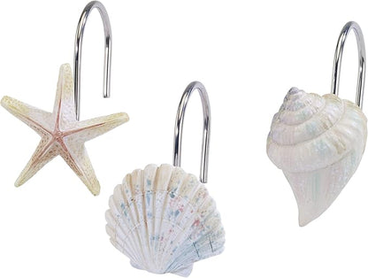 Avanti Linens - Shower Curtain Hooks, Sea Inspired Bathroom Decor