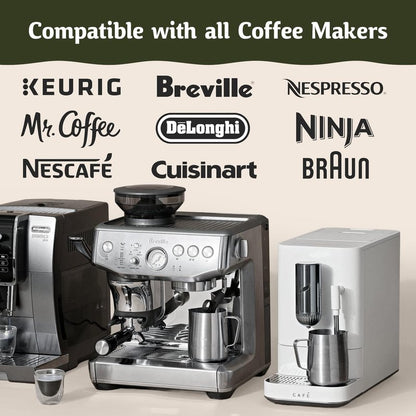 Caffe Assaggio Descaling Solution (10 Uses) Delonghi Keurig Nespresso Coffee Machine Cleaner Descaler Kit Coffee Machine Descaler Compatible with All Brands Breville Ninja