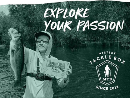 Mystery Tackle Box Florida Elite Fishing Kit – 7-9 Freshwater & Inshore Saltwater Baits for Bass, Snook, Redfish & More – Includes Exclusive Florida Decal