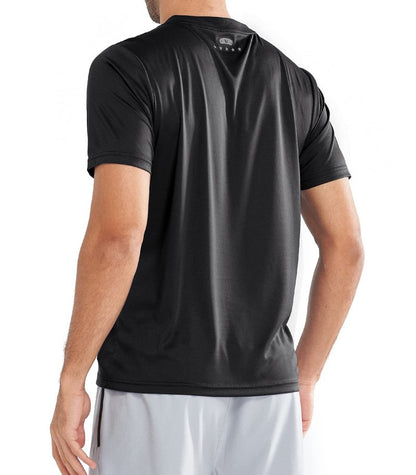 NORTHYARD Men's UPF 50+ Sun Protection Shirt Short Sleeve Swim Rash Guard SPF UV Athletic Workout Running T-Shirt Black XL