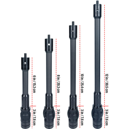 ZMATLIAO Carbon Archery Bow Stabilizer Single Side Adjustable V-Bar Mount Quick Disconnect Bow Rod Stabilizer, Bow Stabilizer & Compound Bow Accessories-6