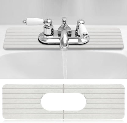 Faucet Mat Sink Splash Guard Oval and Round Splash Tap Pad Diatomite Stone