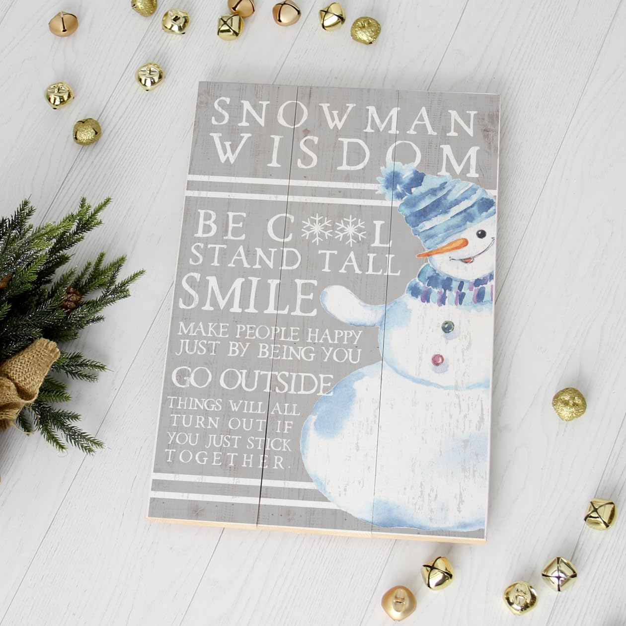 Simply Said, INC Rustic Pallets Christmas Sign - 16 x 10.75 inch Wood Sign Christmas Decorations Winter Farmhouse Decor - RUS1277