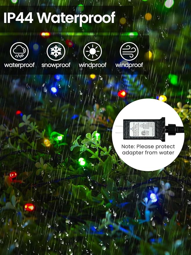 Smart Color Changing Christmas Lights with Remote & APP Control, 76FT 200LED Waterproof RGB Music Sync Holiday Twinkle Lights with Timer & Dimmable for Indoor Outdoor Wedding Party Christmas Decor