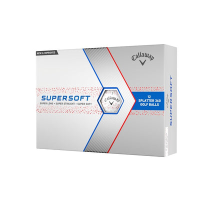 Callaway Golf Supersoft Golf Balls (2023, Red Splatter)