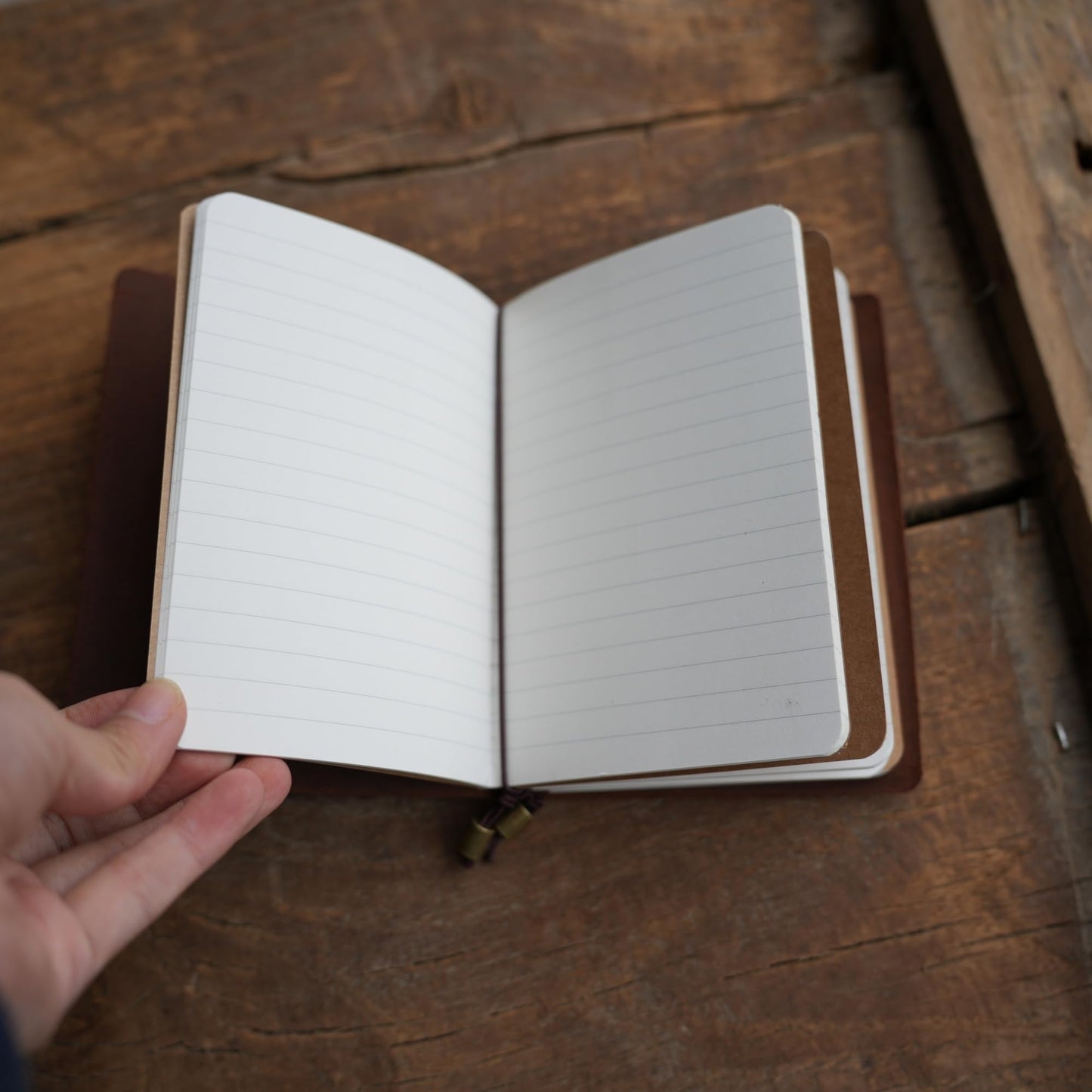 YIYUS Travelers Notebook Handcrafted Genuine Leather Journal Cover - A6 4.1" x 5.8" / 10.5cm x 14.8 cm Refillable Travel Journal Cover with Inner Pockets and Card Slots A6 Darkbrown