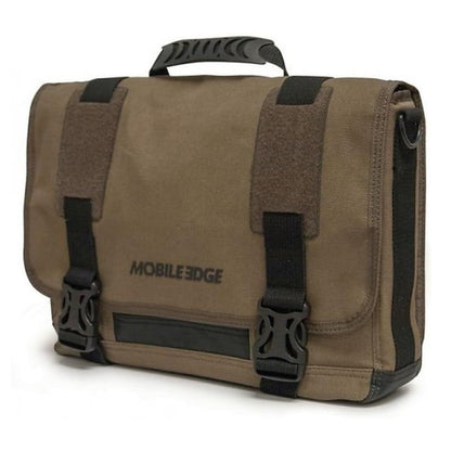 Mobile Edge ECO-Friendly Laptop Messenger Bag for Men and Women, for 14.1" PC and Compatible with MacBook 15", Cotton Canvas, Black