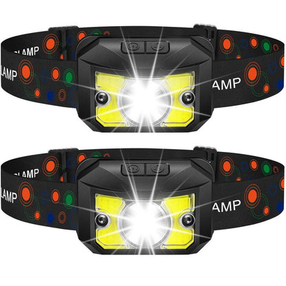 Wanocean Grandpa Dad Gifts for Father’s Day from Daughter, LED Headlamp Rechargeable 2 Pack - Super Bright Headlight Flashlight for Camping, Hunting, Hiking, Running