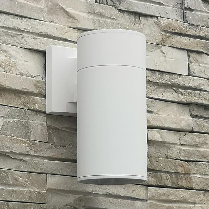 Outdoor Wall Lamp, Exterior Lighting Fixture - ETL Listed, Aluminum Waterproof Wall Mount Cylinder Design - Up/Down Light Fixture for Porch, Backyard or Patio