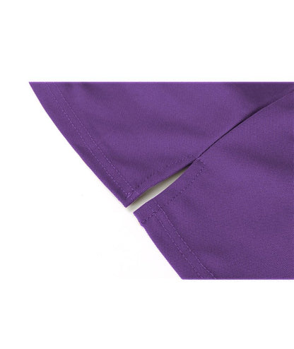 ZITY Mens Polo Shirt Short Sleeve Sports Tactical T-Shirt Athletic Golf Polos Daily Casual Stylish Collared Shirts for Men Violet Large