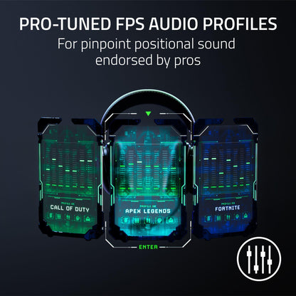 Razer BlackShark V2 Pro Wireless PlayStation Gaming Headset: 50mm Drivers - Super Wideband Mic - Noise Isolating Earcups - For PS5, Nintendo Switch 2, PC, Mac - Bluetooth, USB-C - 70hr Battery - White