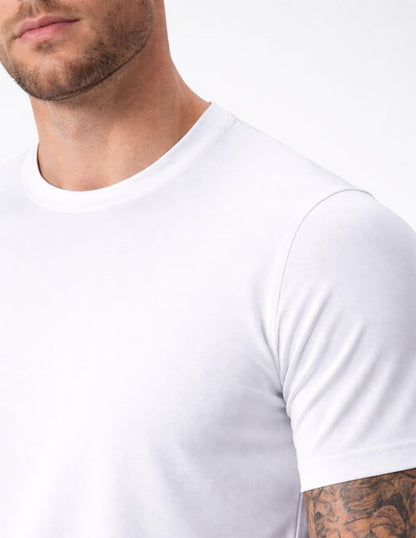 5 Pack Men’s Active Quick Dry Crew Neck T Shirts | Athletic Running Gym Workout Short Sleeve Tee Tops Bulk (Set 15, Large) Black/White