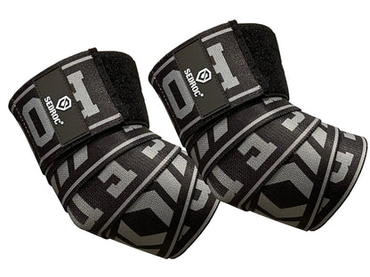 Sedroc Pro Elbow Wraps for Weightlifting Powerlifting Bench Press Gym Straps for Men - Pair