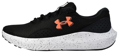 Under Armour Men's Charged Surge 4, (004) Black/Anthracite/Ares Red, 9.5, US