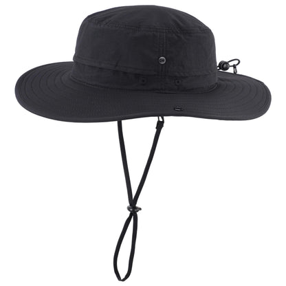 Connectyle Mens Womens Wide Brim Safari Bucket Hat UV Sun Protection Fishing Hiking Hats Outdoor Summer Cowboy Hat Black
