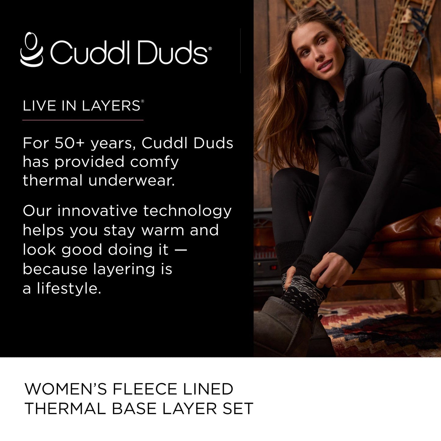 Cuddl Duds Womens Heavyweight Fleece 2 Piece Long Sleeve Thermal Underwear Set – Shirt & Leggings Base Layer for Cold Weather – Winter Clothing Long Johns Lounge Sets for Women, Mauve Pink, L