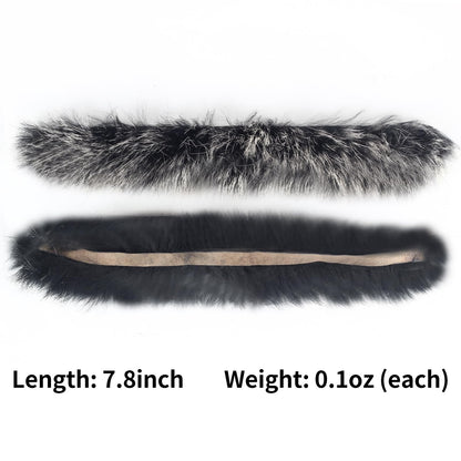 SOPOGER Archery Bow String Silencers - 2 Pair Rabbit Fur String Dampener & String Separator Recurve Bow Stabilizer Bowstring Dampener for Longbow Traditional Bow Hunting Shooting Practicing (Black)