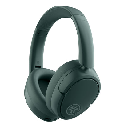 JLab JBuds Lux ANC Wireless Headphones, Sage, Hybrid Active Noise Cancelling, Customizable Sound, Spatial Audio Compatible, Premium Over-Ear Bluetooth Headset