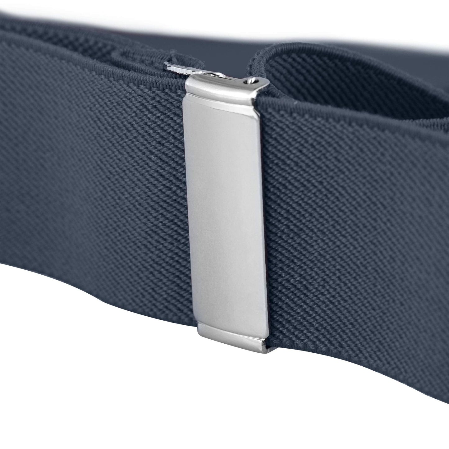 Buyless Fashion Suspenders for Men - 48" Elastic Adjustable Straps 1 1/4" - Y Shape - 5103-Denim-Blue