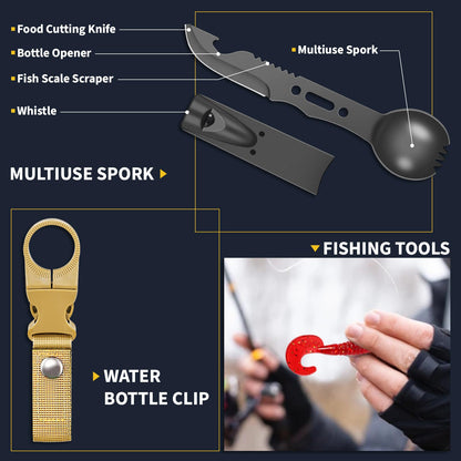 ASTNES Gifts for Men Him Dad, Survival Kits and Equipment 14 Pcs, Christmas Stocking Stuffers, Anniversary Birthday Gifts for Husband Boyfriend Guy, Camping Essentials, Cool Gadgets for Men