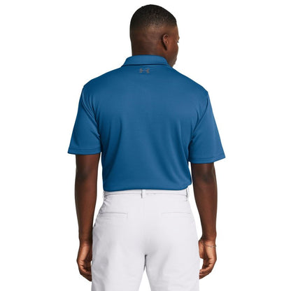 Under Armour Men's Tech Golf Polo, (406) Photon Blue / / Pitch Gray, Large