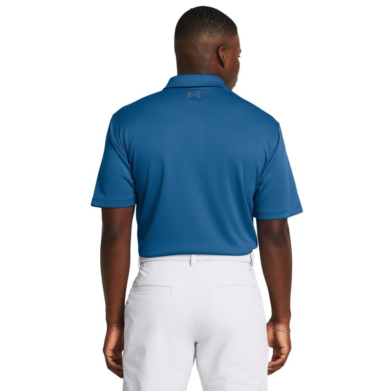 Under Armour Men's Tech Golf Polo, (406) Photon Blue / / Pitch Gray, 4X-Large