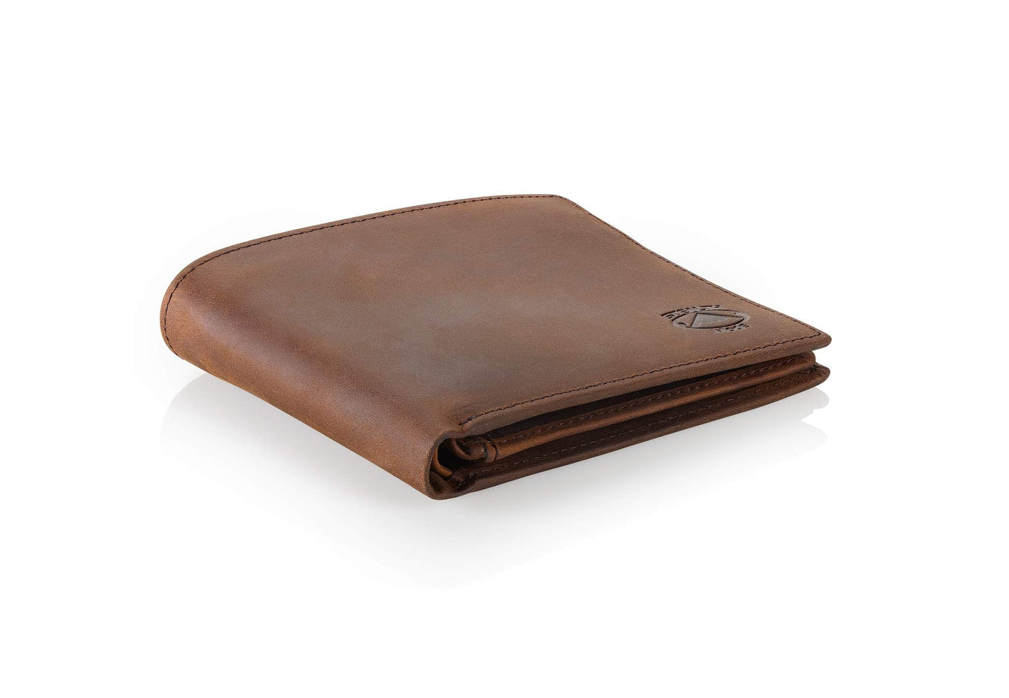 Stealth Mode Leather Bifold Wallet for Men With ID Window and RFID Blocking