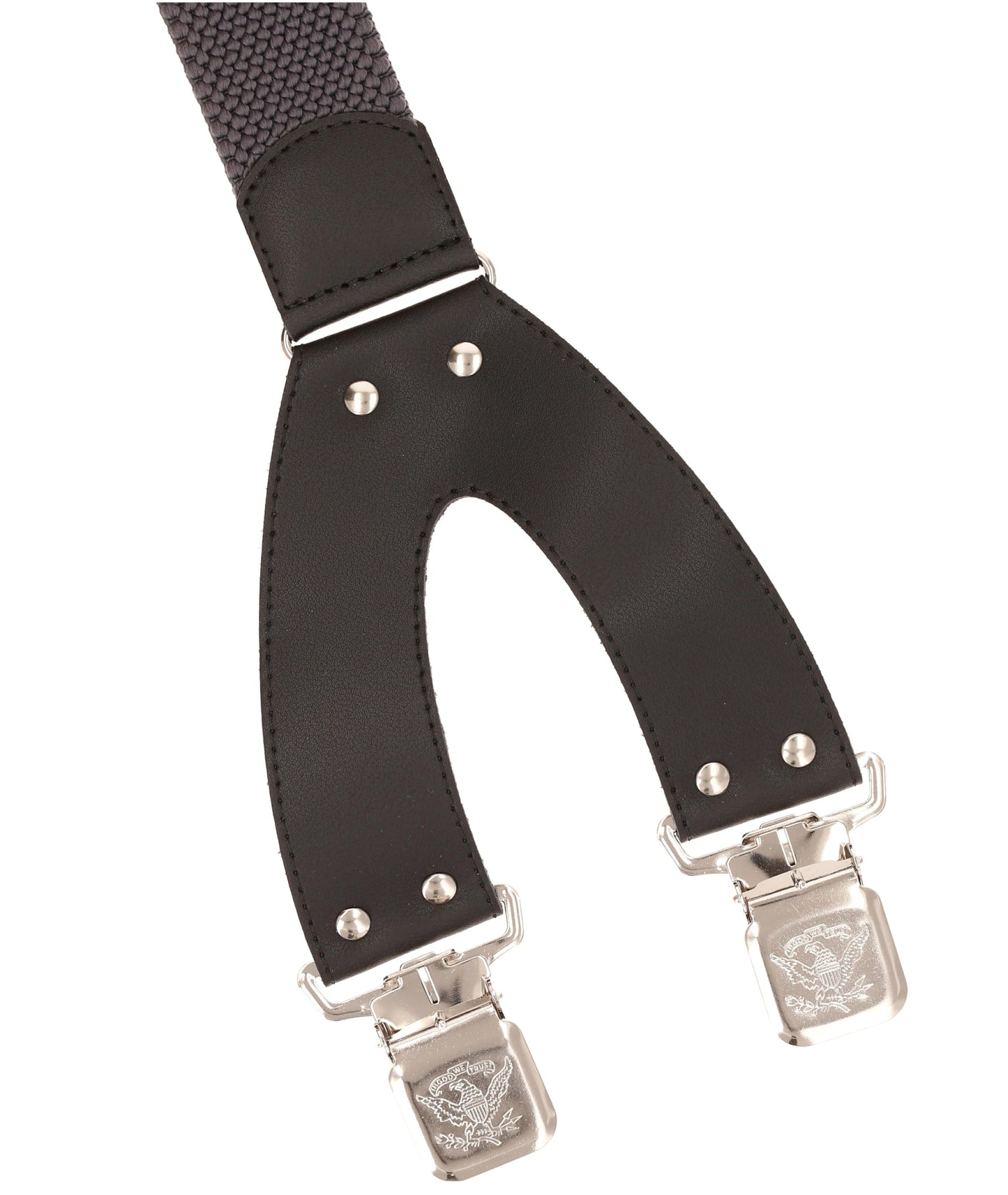 Ranger - Suspenders for Men – 1.6 inch. Wide, 55 inch. Heavy Duty, Long, Strong, Solid, Formal, Suit Accessories Men - Dark Grey