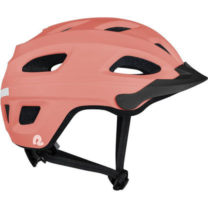 Retrospec Lennon Bike Helmet with LED Safety Light Adjustable Dial & Removable Visor - Adjustable Bicycle Helmet for Adult Men & Women - Matte Melon One Size