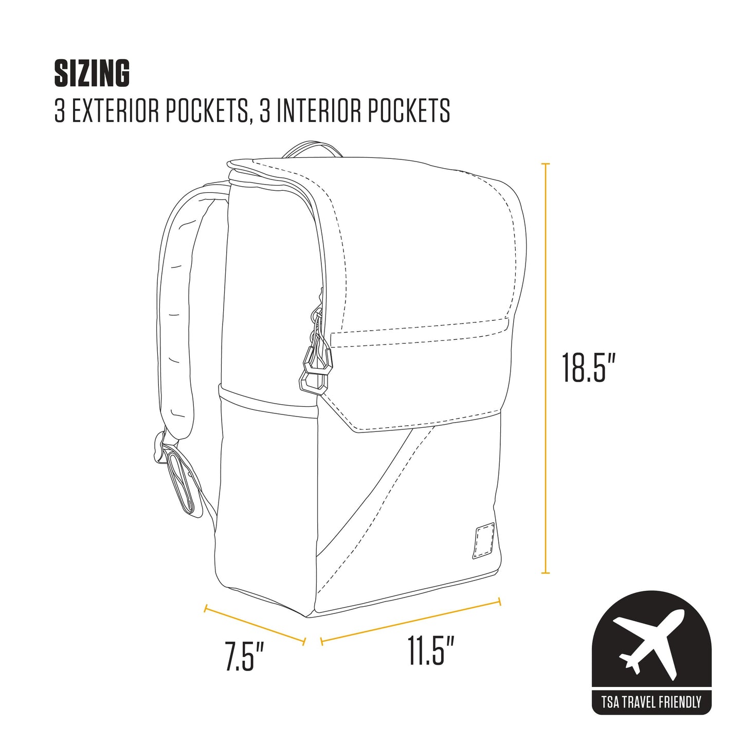 Carhartt 21L Top-Load Backpack, Durable Water Resistant Coated Canvas Base W/ 17" Laptop Sleeve, Black