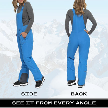 Arctix Women's Essential Insulated Bib Overalls, Marina Blue, Small Tall