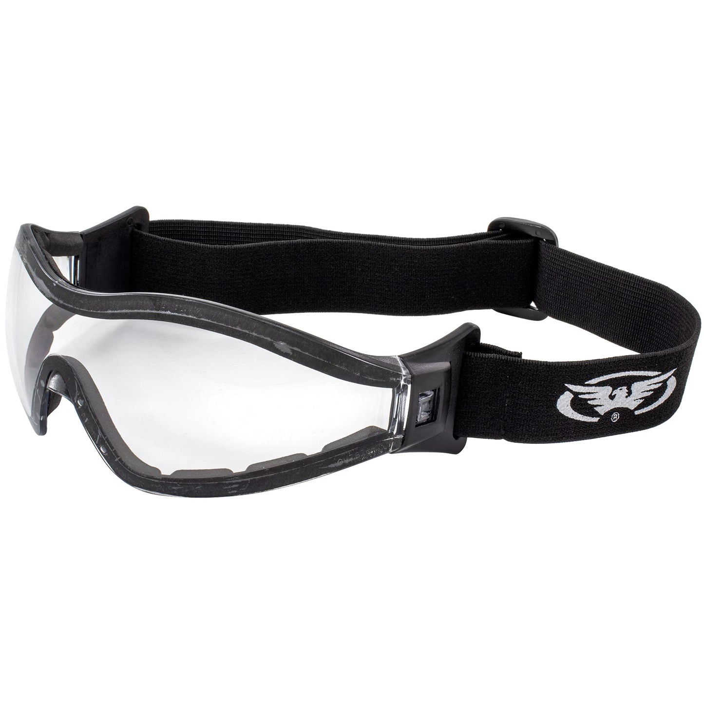 GV Z33 Motorcycle Skydiving Airsoft Goggle Low Profile Anti Fog Clear Lens Plus Storage Bag Global Vision