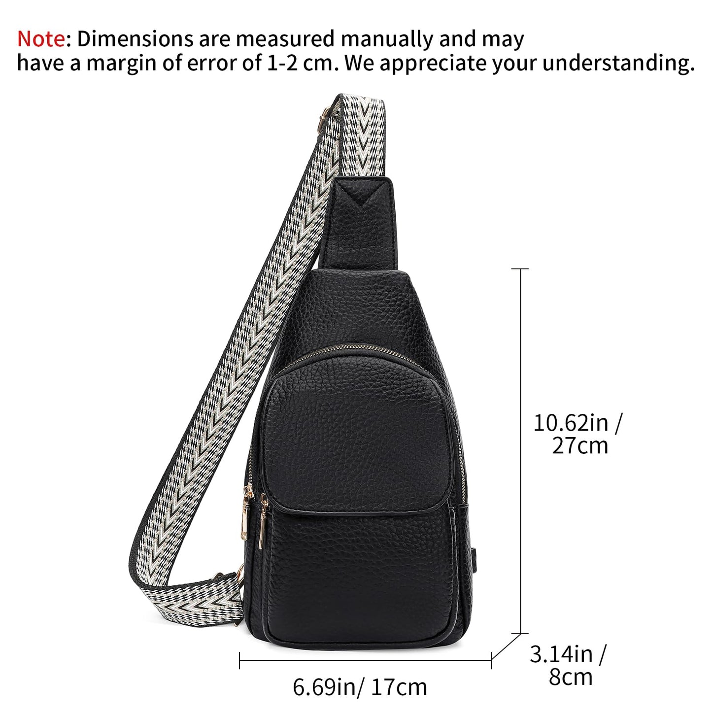 SENDEFN Sling Bag Crossbody Bags for Women Cross Body Purse Leather Fanny Pack Chest Bag for Travel