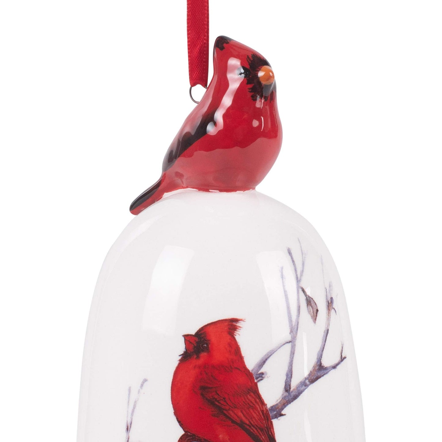 Regency International 6" Dolomite Cardinal Bell Ornament