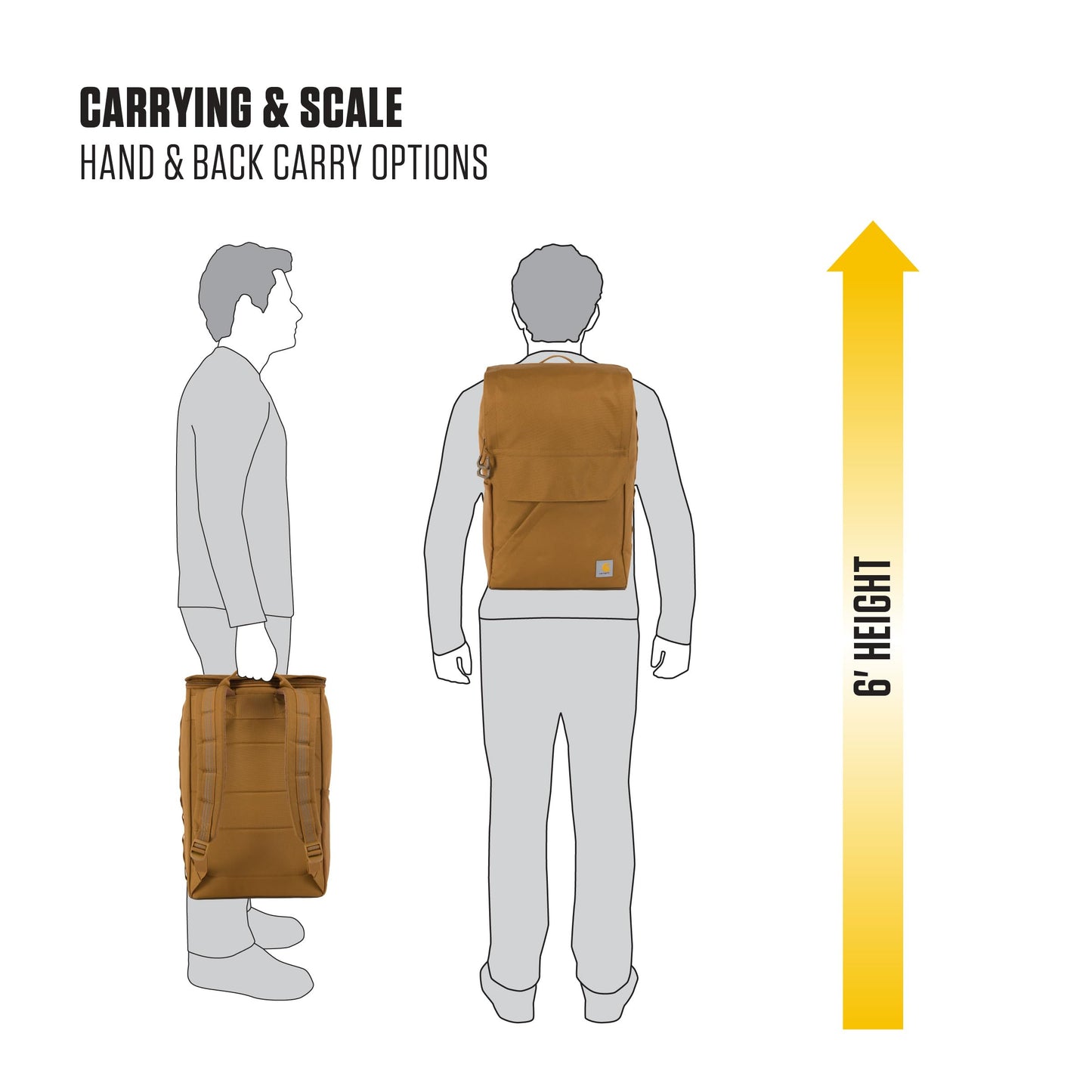 Carhartt 21L Top-Load Backpack, Durable Water Resistant Coated Canvas Base W/ 17" Laptop Sleeve, Bluestone