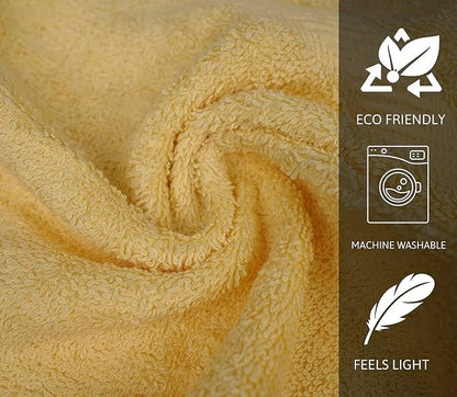 ZUPERIA 100% Cotton Bath Wash Cloths 24 Pack