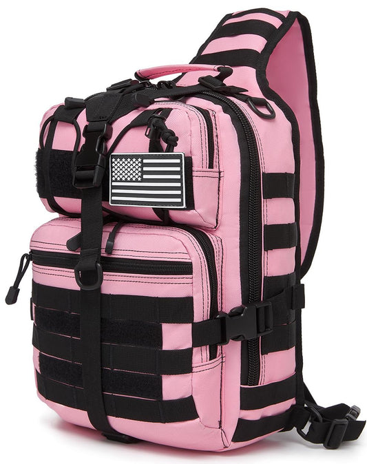 ATBP Tactical Sling Pack Big Crossbody Backpack Over Shoulder Bag Military for Men Hiking Outdoor Sport Gym