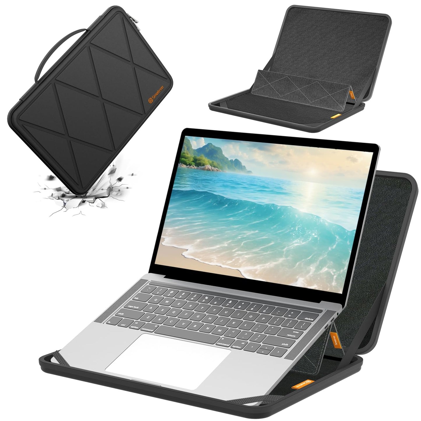 Smatree MS54T Hard EVA Protective Sleeve Case with Stand Compatible for 14 inch ASUS Vivobook 14 Notebook Bag