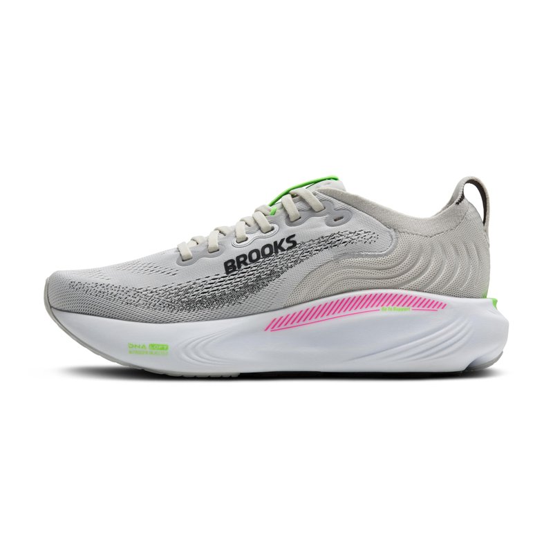 Brooks Women’s Adrenaline GTS 25 Supportive Running & Walking Shoe - Oyster/Pink/Green - 10 Medium