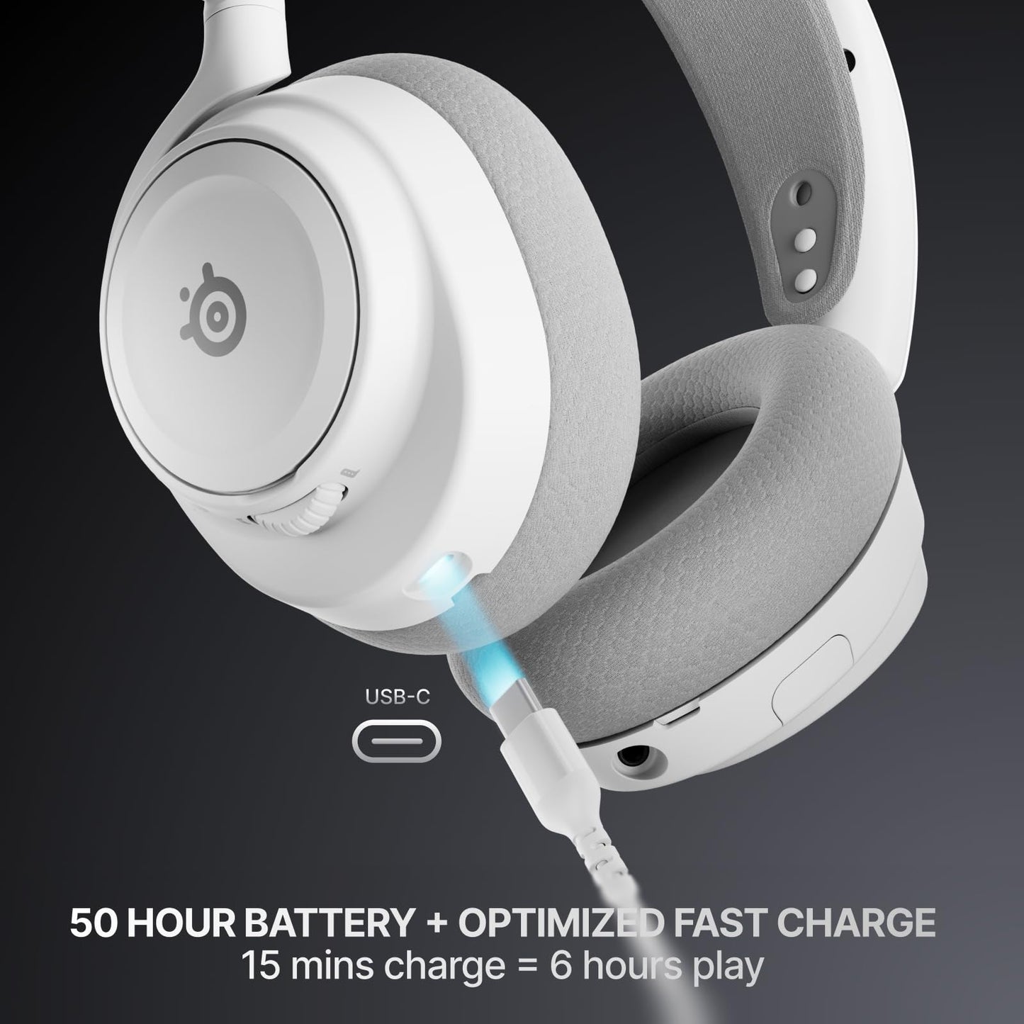 SteelSeries Arctis Nova 7X Wireless Gen 2 Gaming Headset - Real-Time App Control, 50+ HR Play, Neodymium Drivers, Mix 2.4GHz/Bluetooth, Xbox, PC, PS5/PS4, Switch 1/2, Mobile - White