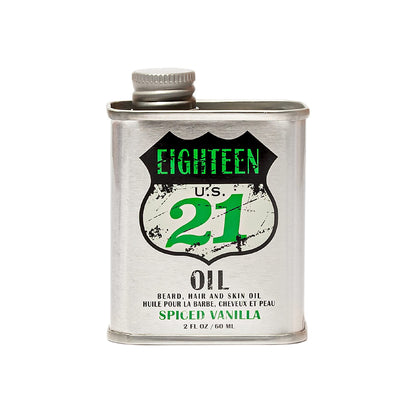 18.21 Man Made Hair, Skin & Beard Oil for Men, 4 Scents - Non-Greasy, Conditioning Balm with Castor Seed, Jojoba, and Argan Oils - Premium Tattoo and Mustache Care Products