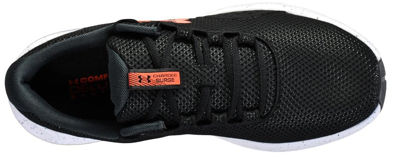 Under Armour Men's Charged Surge 4, (004) Black/Anthracite/Ares Red, 2.5, US