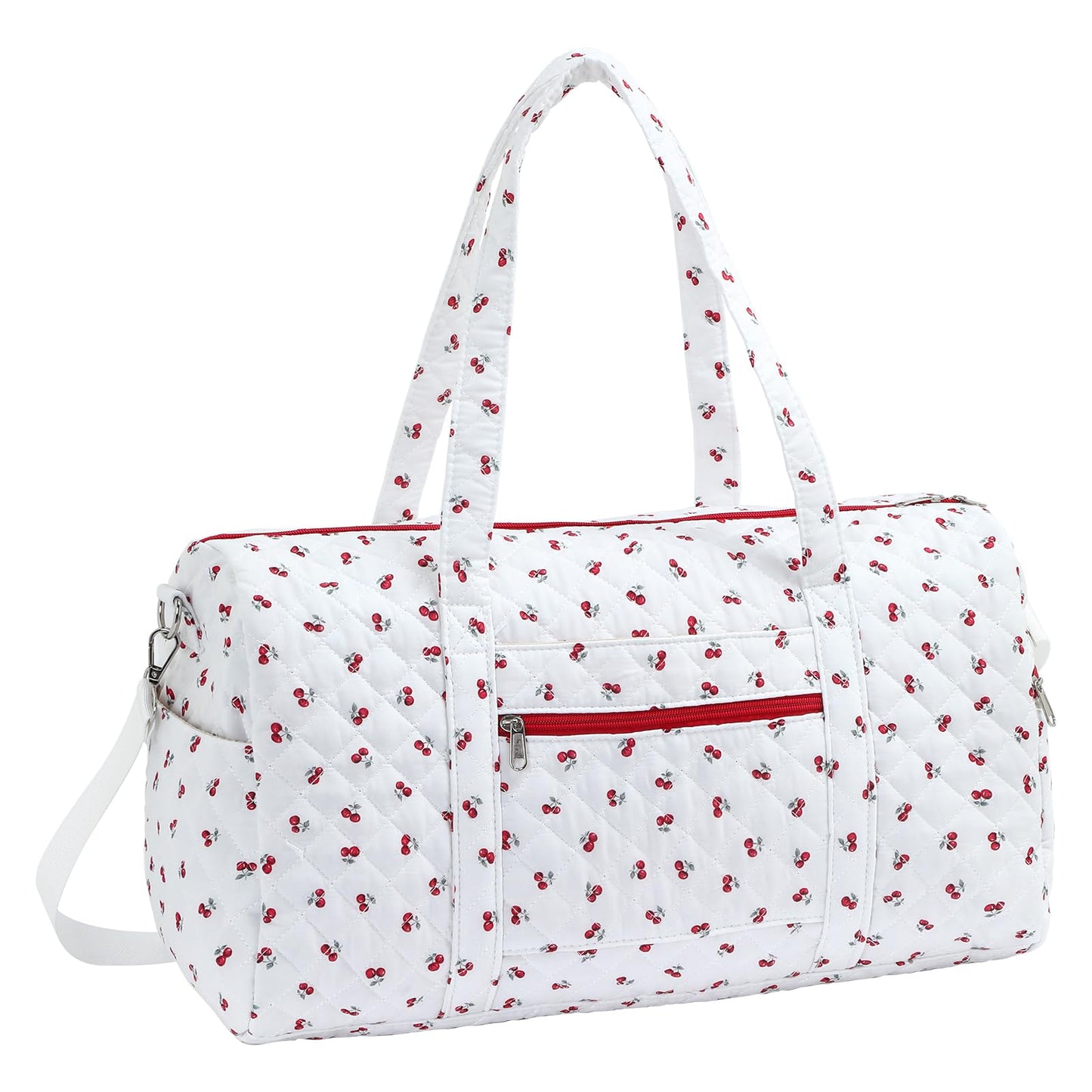 Duffle Bag, Gym Bag for Women, Quilted Duffle Bags, Travel Large Capacity Floral Weekender Bags