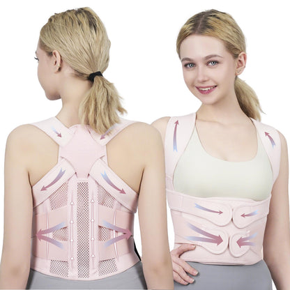 Posture Corrector for Women and Men Upgraded Back Brace, Adjustable Back Support for Upper and Lower Back Pain Relief, Shoulder Straightener for Hunchback, Scoliosis, Lumbar, Spine (Black, Small)