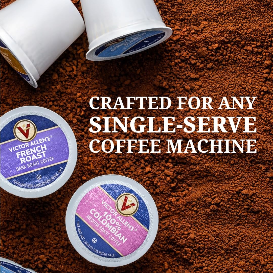 Victor Allen's Coffee Mocha Variety Pack (White Chocolate, Mocha, Chocolate Caramel), 32 Count, Single Serve Coffee Pods for Keurig K-Cup Brewers