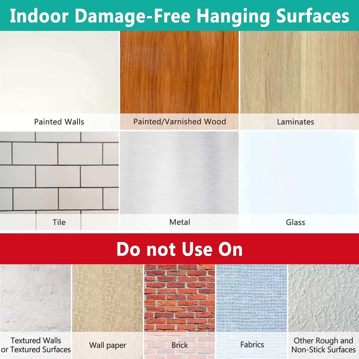 WALI Remote Control Holder Wall Mount 2 Pack, 8 Inch Hole-Free TV Remote Holder Wall Mount No Need to Drill Holes Adhesive Remote Control Wall Holder for 3 or 4 Remote Controls, White (WMH002-W)