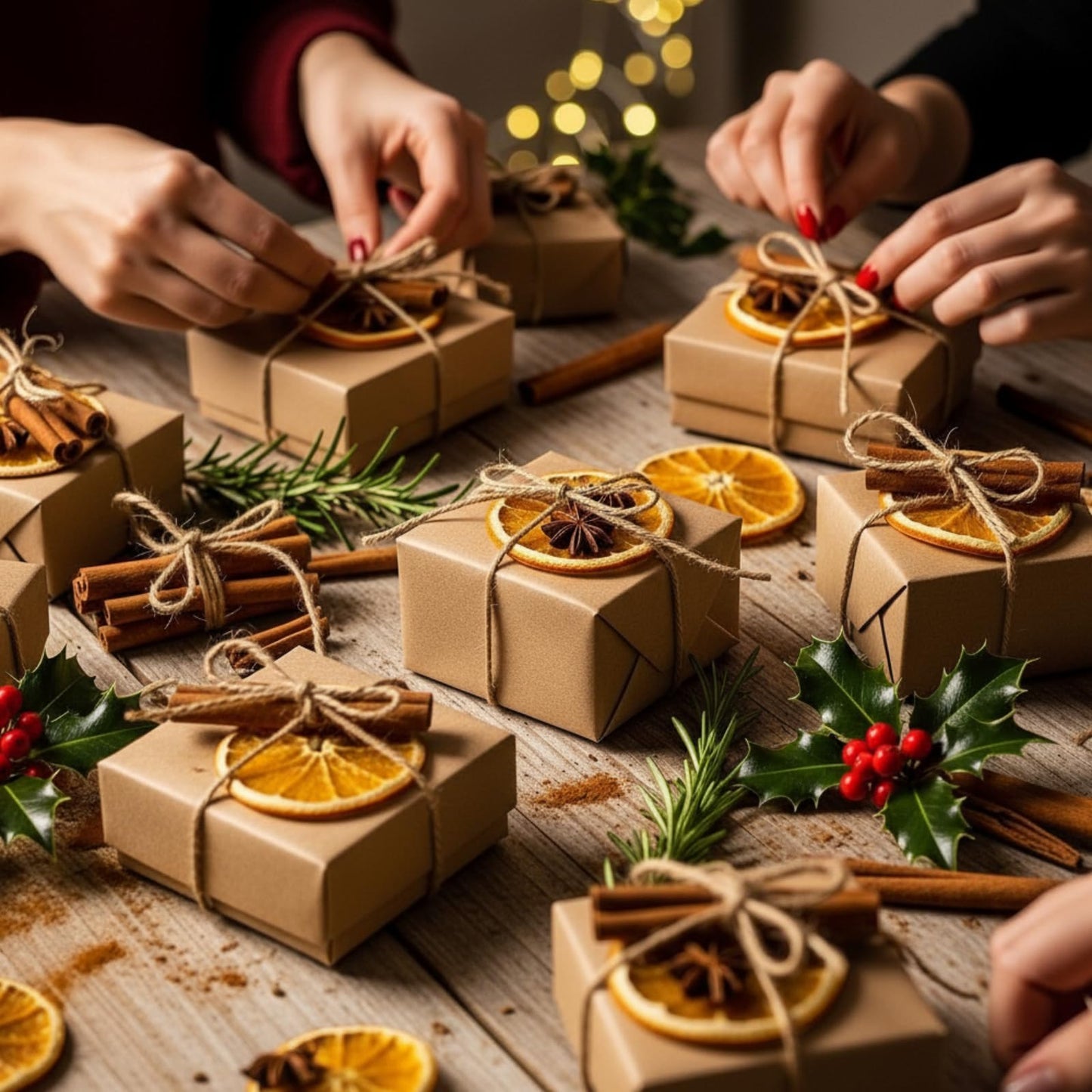 100g Christmas Potpourri Simmer Pot Kit Dried Orange Slices Gingerbread Men Hemp Rope Simmering Potpourri Bowl Filler Room Winter Holiday Natural Non Toxic Home for Xmas Scent Fragrance Decor
