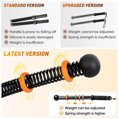 Adjustable counter weight Cordless Battle Ropes,Heavy Duty Portable Ropeless Battle Ropes for Home Gym,Workout Exercise Rope for Strength Building, HIIT and Low-Impact Aerobic Training for Men & Women